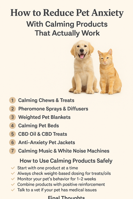 How to Reduce Pet Anxiety With Calming Products That Actually Work