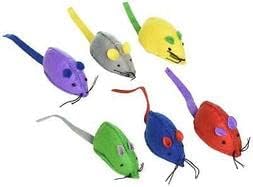 Ethical Pet Felt Mice with Catnip Cat Toy (6 Pack) [Set of 3]