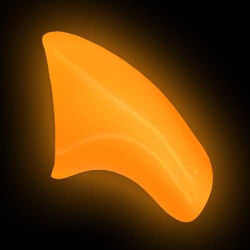 40 Pack Soft Nail Caps for Cat Claws Orange Glow-in-The-Dark (Small)