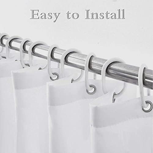 Boziqr Funny Shower Curtains for Bathroom, Cute Elephant Moon Forest Bath Curtain, Rustic Farmhouse Decor Polyester Fabric Fun Cool Animals Black 70 x 70 Inches