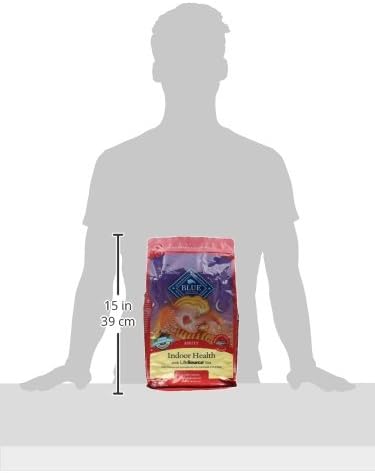 Blue Buffalo Tastefuls Adult Dry Cat Food Indoor Cat Formula, Made in the USA with Natural Ingredients, Salmon Recipe, 7-lb. Bag