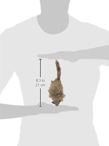 Ethical SPOT Shaggy Plush Giant Mouse - Cat Toy, Fuzzy Mice with Catnip and Rattle Toy for Indoor Cats and Kittens, Perfect Size for Pouncing on, Chasing, Hunting - 8.5in, 1 Piece