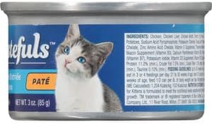 Blue Buffalo Tastefuls Natural Kitten Pate Wet Cat Food, Chicken Entrée 3-oz cans (Pack of 1)