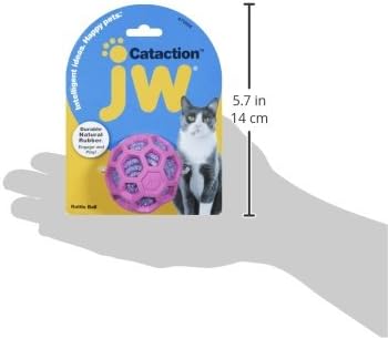 JW Pet Company Cataction Rattle Ball, Cat Toy