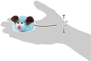 Polyester/Felt Snuggle Mice Cat Toys Canister, 48-Pack