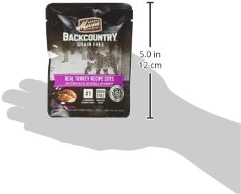 Merrick Backcountry Grain Free Gluten Free Premium High Protein Wet Cat Food, Turkey Recipe Cuts With Gravy - (Pack of 24) 3 oz. Pouches