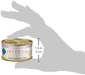 Blue Buffalo Freedom Grain-Free Kitten Wet Cat Food, Complete & Balanced Nutrition for Kittens, Made with Natural Ingredients, Chicken Recipe, 3-oz. Cans (24 Count)