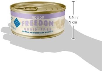Blue Buffalo Freedom Grain-Free Adult Wet Cat Food, Complete & Balanced Nutrition for Indoor Cats, Made with Natural Ingredients, Chicken Recipe, 5.5-oz. Cans (24 Count)