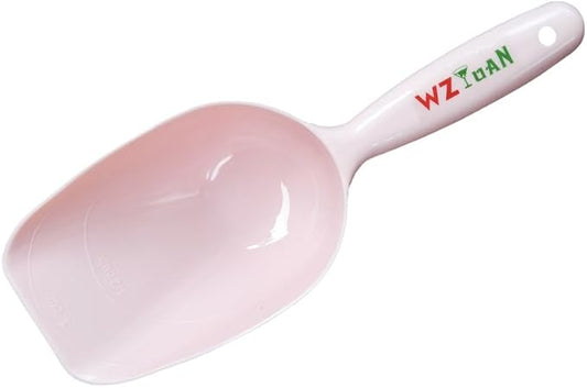 1-Cup Pet Food Scoop, Lines for 1/2 Cup and 1 Cup, Dog Puppy Cat Bird Rabbit Plastic Pet Food Scoop (Hot-Pink)