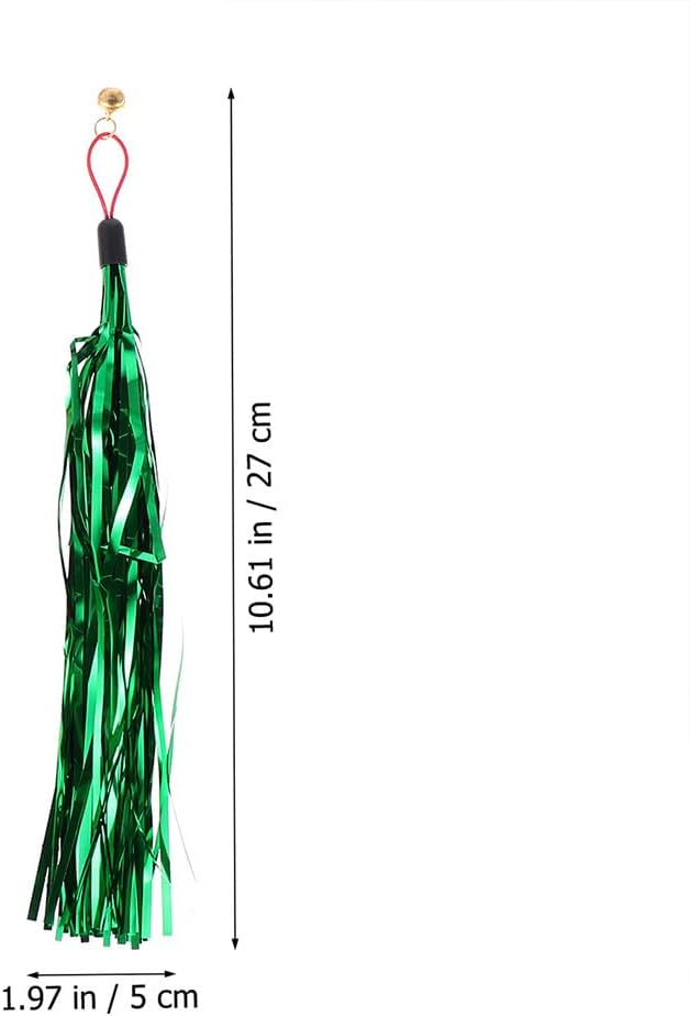 LUOZZY 14 Pcs Cat Teaser Wand Butterfly Cat Toys Cat Wand Toy Replacement Cat Butterfly Toy & Multi-Colored Metallic Foil Tassel Interactive Cat Wand Toys for Indoor Cat