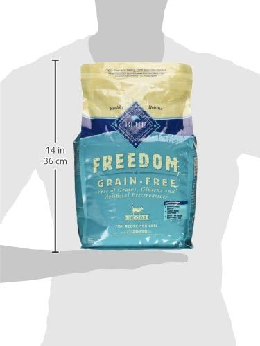 Blue Buffalo Freedom Grain-Free Adult Dry Cat Food, Complete & Balanced Nutrition for Indoor Cats, Made with Natural Ingredients, Fish Recipe, 5-lb. Bag