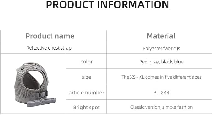 Comfort Step-in Cat Dog Harness and Leash Set for Puppies Cats Kitty Escape Proof Pet Vest Harnesses for Small Animals Rabbit/Mouse/Cats (S:1.5-3KG, Red)