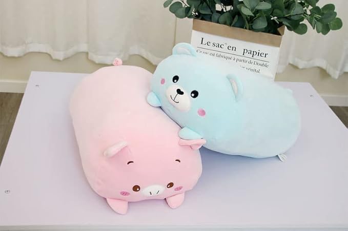 Cute Plush Squishy Animal Pig, Super Soft Hugging Toy, Kids Kawaii Sleeping Pillow, 8-Inch