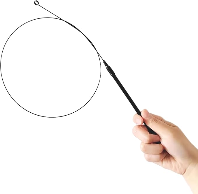 Cat Wand Toy for Indoor Cat Fishing Pole Kitten Feather Teaser Stick in Wood Handle Hunting Toys with Bells for Boredom and Chase an Ideal Kitty Pet Birthday (5 PCS)