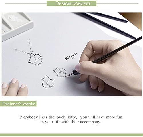 925 Sterling Silver Dog Paw Cat Panda Necklace for Women Cute Dainty Animal Pendant Necklace Gifts for Cat Mom Animals Lover…