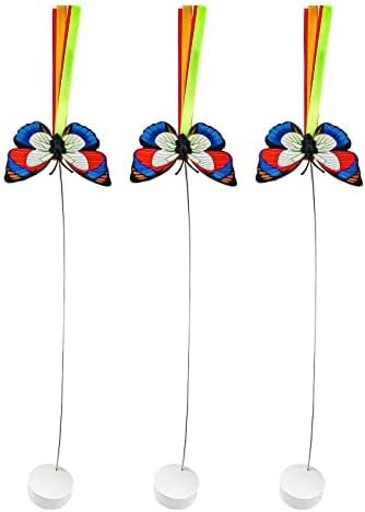 Tyasoleil Cat Toys 3-in-1 Interactive Cat Toys for Indoor Cats,Detachable Bottom Cover Automatic Motion Cat Toys,Rotating Butterfly,Catnip Ball,Retractable Feather (Standard Butterfly)