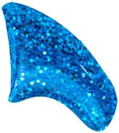 60 Piece Soft Nail Caps with Adhesive for Cat Claws - Sapphire Glitter Medium