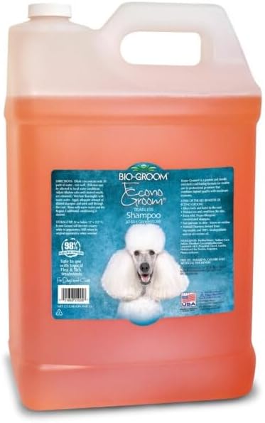 Bio-Groom Econo-Groom Tearless Dog Shampoo Concentrate - Cat & Dog Bathing Supplies, Puppy Shampoo for Gentle Skin, Cruelty-Free, Made in USA, Hypoallergenic, Tear-Free Dog Products - 2.5 Gallons