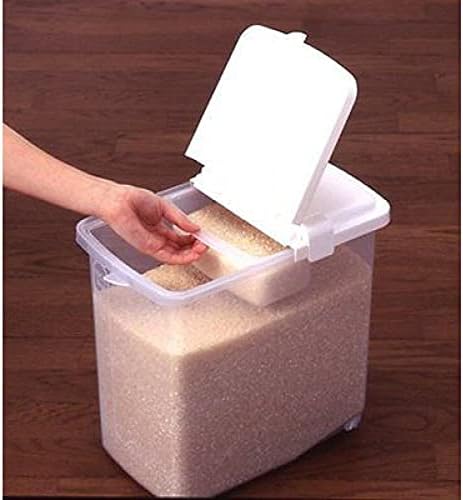 JapanBargain 1826, Japanese Large Rice and Pet Food Storage Container, Ideal for Dry Food, Dog Food, and Cat Food, 22 lbs Capacity, 1-Pack