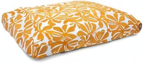 Yellow Plantation Large Rectangle Indoor Outdoor Pet Dog Bed With Removable Washable Cover By Majestic Pet Products