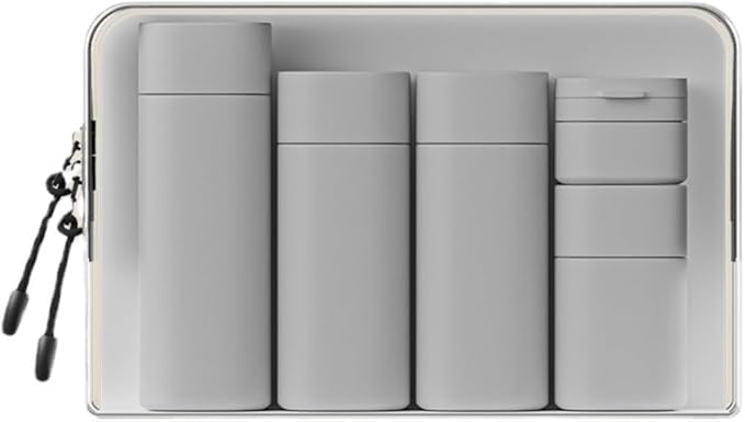 5pcs Travel Cream Dispenser Bottles Set Travel Bottles Toiletry Containers Set, TSA Approved, Travel Essentials