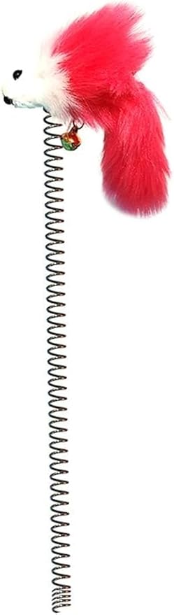 Pet Cat Kitten Teaser Spring Mouse Interactive Turntable Replacement Random Color