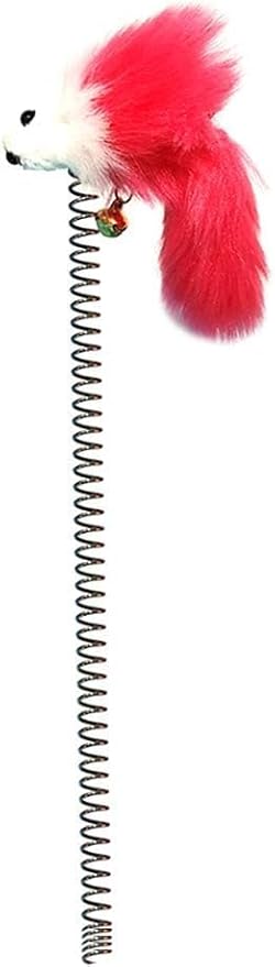 Pet Cat Kitten Teaser Spring Mouse Interactive Turntable Replacement Random Color