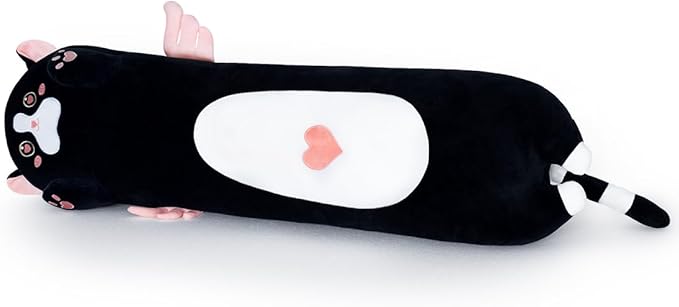 Cat Plush Pillow, Giant Pink Cute Stuffed Animal Kitten Body Pillow for Kids & Girlfriend (110cm/43.3inch)