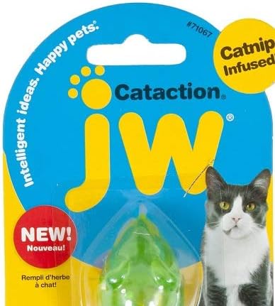 JW Petmate Cataction Mouse with Bell & Tail Toy, Multicolor