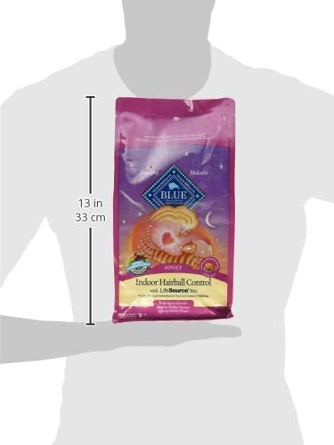 Blue Buffalo Tastefuls Adult Hairball Care Dry Cat Food, Made in the USA with Natural Ingredients, Chicken & Brown Rice Recipe, 3-lb. Bag