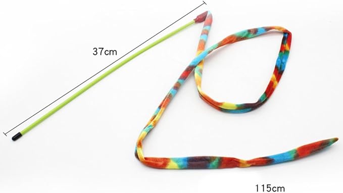 FOMIYES Toys Toy Teaser Toy Cat Teaser Wand Cat Teaser Rod Cat Toy Stripe Feather cat Toy cat Bell Ball