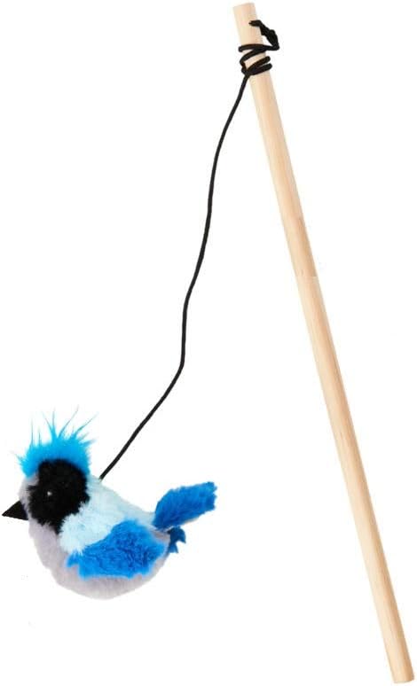 SPOT Ethical Pet Songbird Teaser Wand Interactive Cat Toys, Assorted Designs,52132