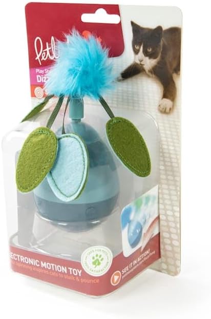 Petlinks Dizzy Thing Spinning Electronic Motion Cat Toy, Battery Powered - Blue, One Size