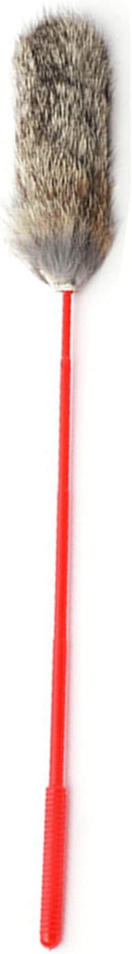 Interactive Cat Toy, Bite Resistant Cat Toys for Indoor Toys Soft Flexible Cat Teaser Wand Toy Plush Cat Teaser Wand Toys for Training(Grey)