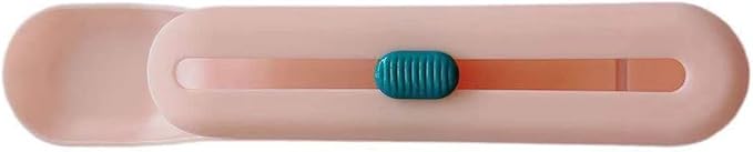 Pet Feeder Cat Strip Squeeze Spoon, Cat Wet Treats Dispense, Multi Functional Pet Spoons Cat Feeder,Cat Wet Food Spoon Feeding Pet Food Spoon Cat Snack Spoon for Lickable Wet Cat Pet Liquid(Pink)