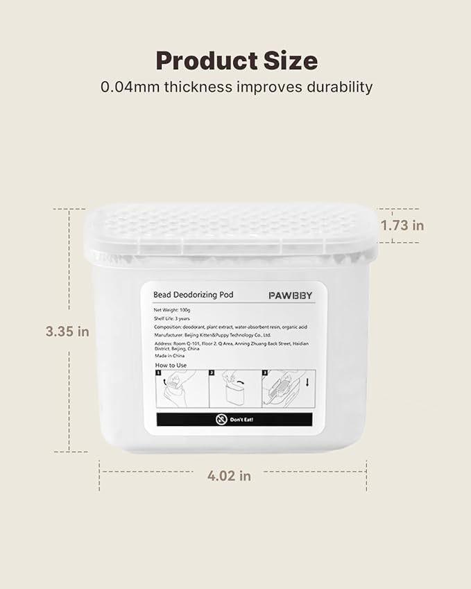 Aromatic Hydrocarbons Deodorizing Pod for Self Cleaning Cat Litter Box, Replaced Odor Removers Deodorizing Pod (3 boxes) for Automatic Cat Litter Box