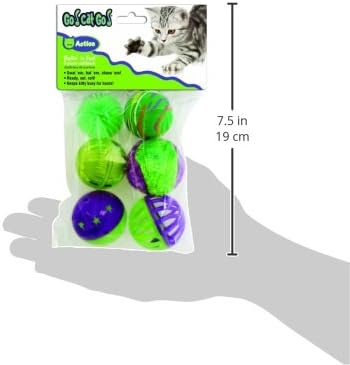 OurPets Rolling in the Fun 6 piece Multi-Pack Cat Toy