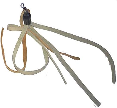 Ribbon, Leather and Fur Attachment Cat Toys - Fit Wildcat and Popular Bird and Catcher Type Wands/Poles (Leather Tassels)