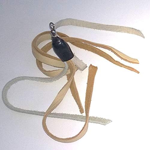 Ribbon, Leather and Fur Attachment Cat Toys - Fit Wildcat and Popular Bird and Catcher Type Wands/Poles (Leather Tassels)