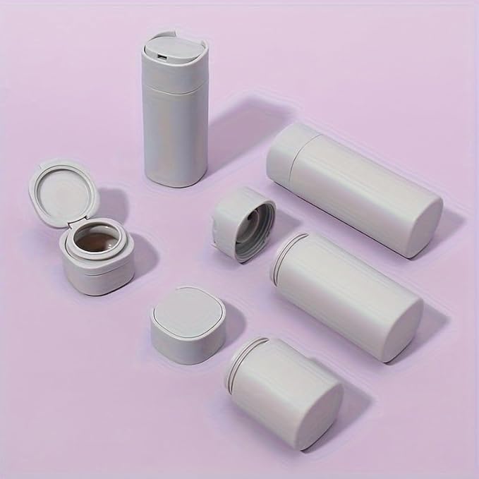 5pcs Travel Cream Dispenser Bottles Set Travel Bottles Toiletry Containers Set, TSA Approved, Travel Essentials