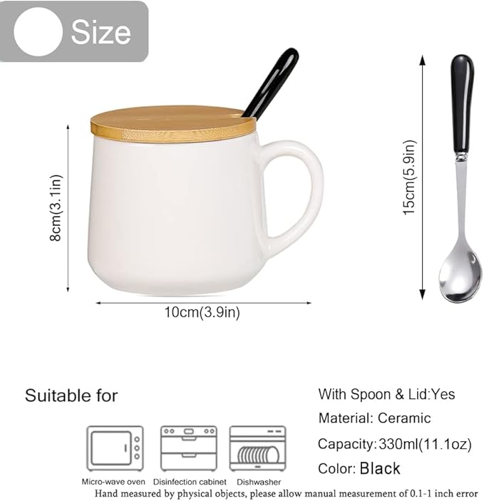 BigNoseDeer Zebra Mug Cute Mugs with 3D Zebra Inside Ceramic Coffee Mug Tea Cup with Spoon and Lid Cool Stuff Birthday Mother's Day Cute Gifts for Women Kids 12oz（Zebra）