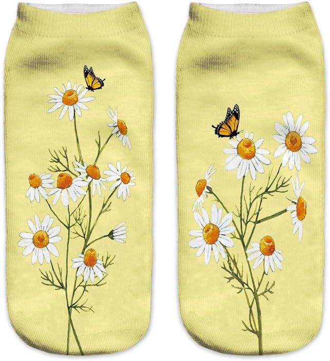 Benefeet Sox Womens Girls Funny Crazy Ankle Socks - Fun Novelty 3D Print Pattern Silly Cute Animal Food