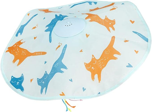 Interactive Cat Toys, Catch The Tail Cat Toy Fun Intelligent Voice Activated Cat Toys Induction Electronic Concealed Motion Cat Toys for Indoor Pet Cat Kitty (Blue)