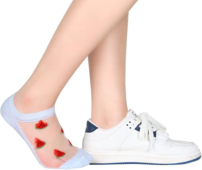 Benefeet Sox Sheer No Show Socks Women Girls Cute Thin Mesh Low Cut Liner Socks for Loafers Boat Shoes