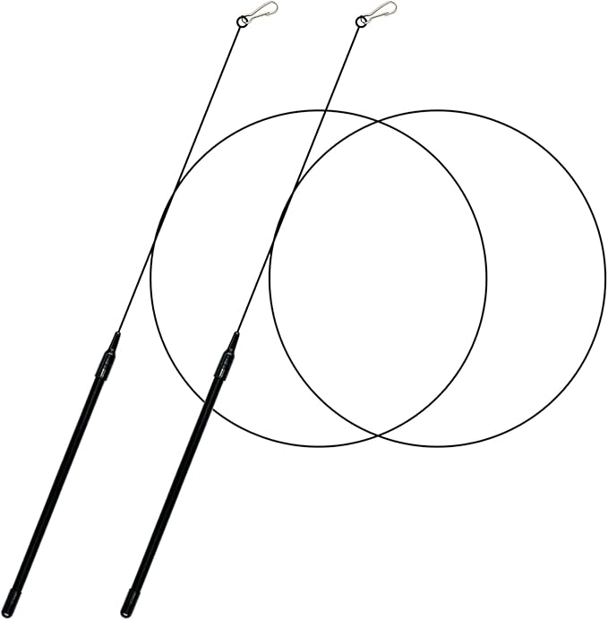 YXI Cat Wands,Cat Toy Accessory, 2PCS Flexible Steel Wire Wands, Compatible with Suction Cup Base and Feather Toys, Durable and Fun Cat Toy