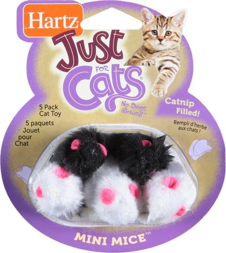 Hartz Just for Cats Mini Mice Cat Toy (5 Pack)