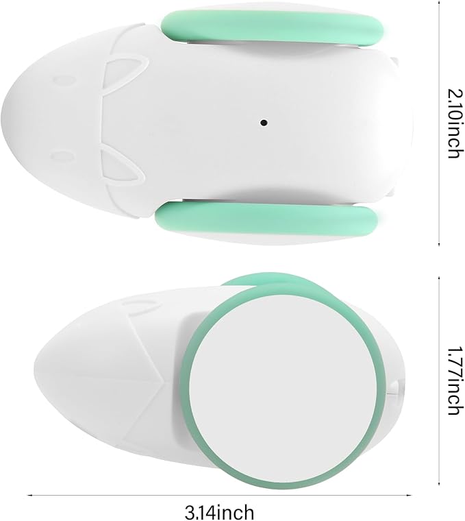 Robot Mouse Cat Toy for Indoor Cats,Automatic Cat Mouse Toy with LED Light,Smart Sensing Moving Electric Cat Toys with Replaceable Feather,Simulated Mouse Calls,USB Rechargeable