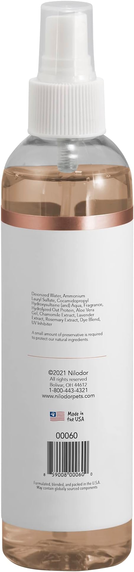 Bobbi Panter Gorgeous Dry Dog & Cat No-Rinse Shampoo Spray, 8oz, Pink
