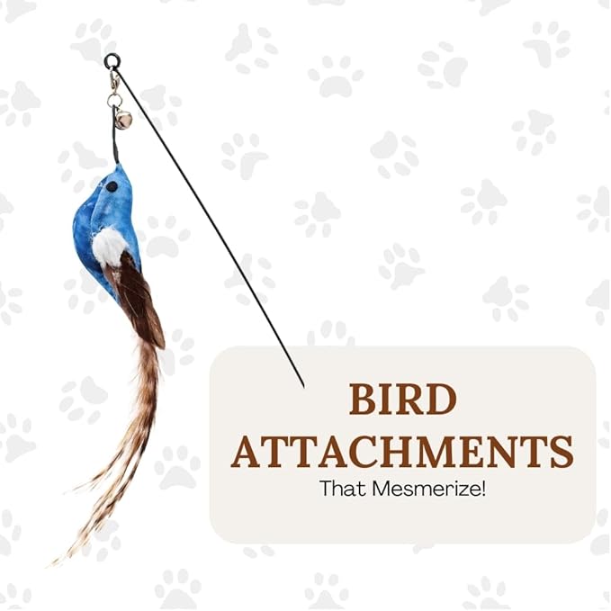 Cat Toys For Bored Indoor Adult Cats Any Surface Base Cat Wand Toy Cat For Stimulation Toys For Indoor Cats Cat Feather Toy Cat Feather Wand Cat Toy Wand Juguetes Para Gatos Activos Juegos Para Gatos