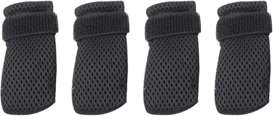 Ipetboom Cat Claw Covers-4pcs Cat Nail Caps Cat Nail Covers Caps Shoes Cats Socks Cat Booties to Prevent Scratching Cat Paw Protector Pet Grooming Booties for Bathing Shaving Checking